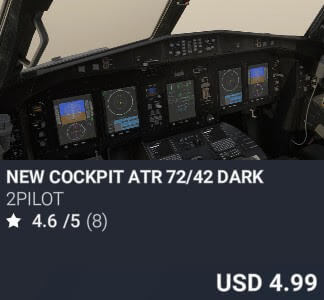 NEW COCKPIT ATR 72/42 DARK by 2PILOT. USD $4.99