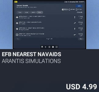 EFB Nearest Navaids by Arantis Simulations. USD $4.99