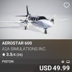 Aerostar 600 by A2A Simulations Inc.. USD $49.99