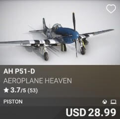 AH P51-D by Aeroplane Heaven. USD $28.99