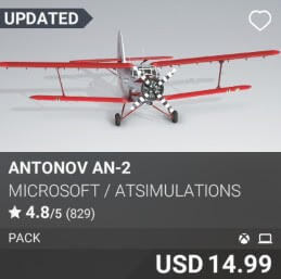 Antonov An-2 by Microsoft / ATSimulations. USD $14.99