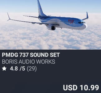 PMDG 737 Sound Set by Boris Audio Works. USD $10.99