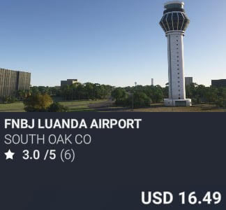FNBJ Luanda Airport by South Oak Co. USD $16.49