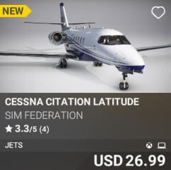 Cessna Citation Latitude by Sim Federation. USD $26.99
