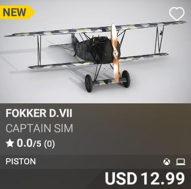 Fokker D.VII by Captain Sim. USD $12.99
