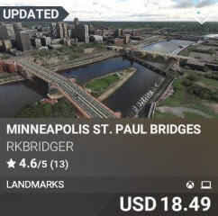 Minneapolis St. Paul Bridges by rkbridger. USD $18.49