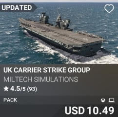 UK Carrier Strike Group by Miltech Simulations. USD $10.49