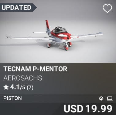 Tecnam P-Mentor by AeroSachs. USD $19.99
