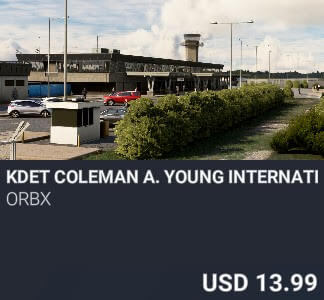 KDET Coleman A. Young International Airport by Orbx. USD $13.99