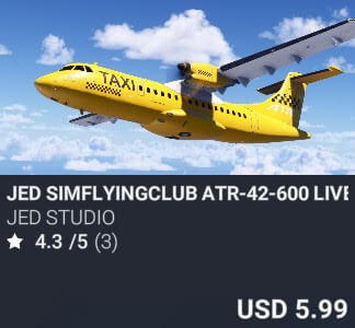 JED simFlyingClub ATR-42-600 Liveries by JED Studio. USD $5.99
