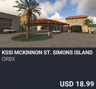 KSSI McKinnon St. Simons Island Airport by Orbx. USD $18.99