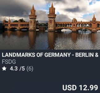 Landmarks of Germany - Berlin & Brandenburg by FSDG. USD $12.99