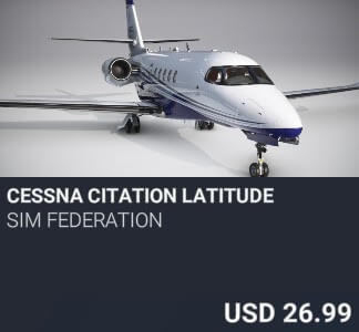 Cessna Citation Latitude by Sim Federation. USD $26.99