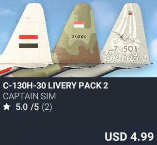 C-130H-30 Livery Pack 2 by Captain Sim. USD $4.99