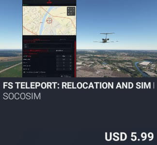 FS Teleport: Relocation and Sim Rate Tool by SoCoSim. USD $5.99