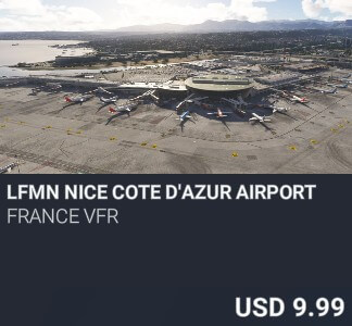 LFMN Nice Cote d'Azur Airport by France VFR. USD 9.99. New on PC
