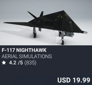 F-117 NightHawk by Aerial Simulations. USD 19.99. Update on PC and Xbox