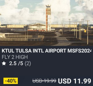 KTUL TULSA INTL AIRPORT MSFS2024 by Fly 2 High. USD 19.99. Update on PC and Xbox
