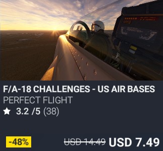 F/A-18 Challenges - US Air Bases by Perfect Flight. USD 14.49. Update on PC and Xbox