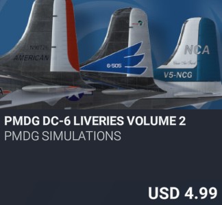 PMDG DC-6 Liveries Volume 2 by PMDG Simulations. USD 4.99. New on PC and Xbox