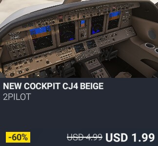 NEW COCKPIT CJ4 BEIGE by 2PILOT. USD 4.99. New on PC and Xbox