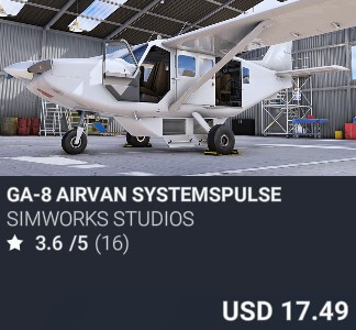 GA-8 Airvan SystemsPulse by SimWorks Studios. USD 17.49. New on PC and Xbox