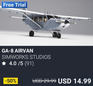 GA-8 Airvan by SimWorks Studios. USD 29.99. Update on PC and Xbox