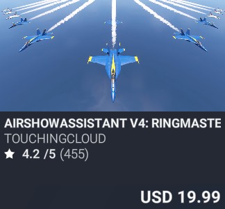 AirshowAssistant v4: Ringmaster by TouchingCloud. USD 19.99. Update on PC and Xbox