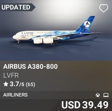 Airbus A380-800 by lvfr. USD 39.49. Update on PC and Xbox