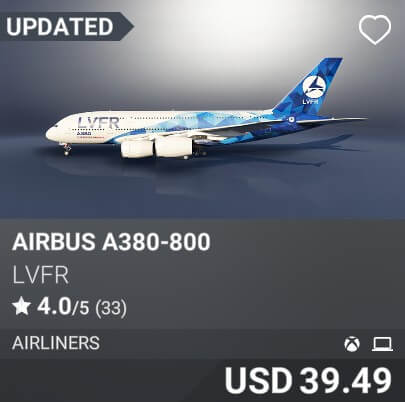 Airbus A380-800 by lvfr. USD 39.49. Update on PC and Xbox
