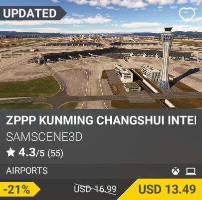 ZPPP Kunming Changshui International Airport by SamScene3D. USD 16.99. Update on PC and Xbox