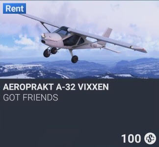 Aeroprakt A-32 Vixxen by GotFriends. SC 100. New on PS5