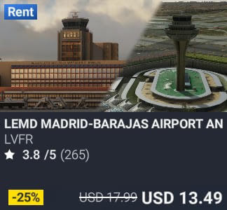 LEMD Madrid-Barajas airport and city landmarks by LVFR. USD 17.99. New on PC and Xbox