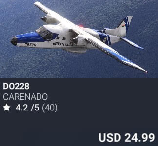 DO228 by Carenado. USD 24.99. Update on PC and Xbox