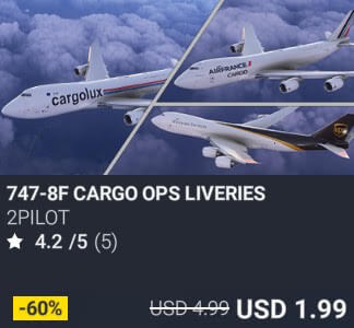747-8F CARGO OPS LIVERIES by 2Pilot. USD 4.99. Update on PC and Xbox