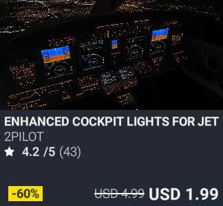 ENHANCED COCKPIT LIGHTS FOR JETS by 2Pilot. USD 4.99. New on PC and Xbox