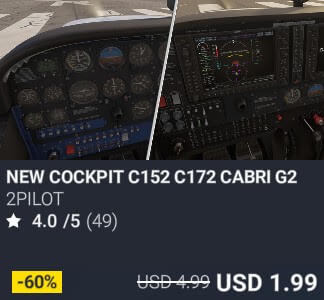 NEW COCKPIT C152 C172 CABRI G2 by 2Pilot. USD 4.99. Update on PC and Xbox