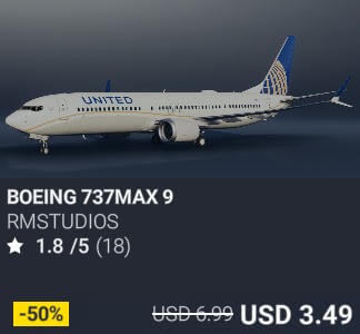 BOEING 737MAX 9 by RmStudios. USD 6.99. Update on PC and Xbox