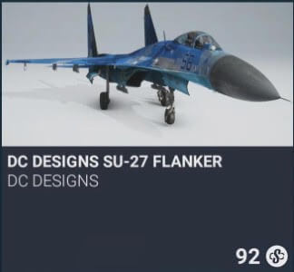 DC Designs SU-27 Flanker by DC Designs. SC 92. New on PS5