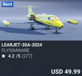Learjet-35a-2024 by Flysimware. USD 49.99. Update on PC