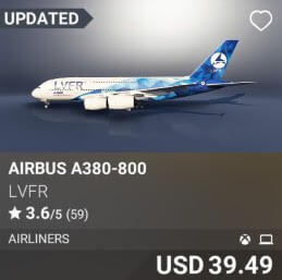 Airbus A380-800 by lvfr. USD 39.49. Update on PC