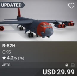 B-52H by GKS. USD 29.99. Update on PC