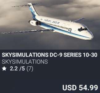 SkySimulations DC-9 Series 10-30 by skysim. USD 54.99. Update on PC