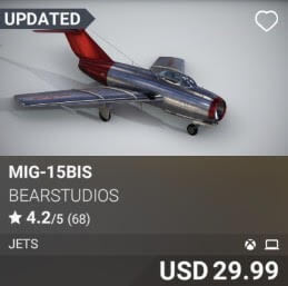 MiG-15Bis by BearStudios. USD 29.99. Update on PC and Xbox