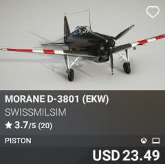 Morane D-3801 (EKW) by SwissMilSim. USD 23.49. Update on PC and Xbox