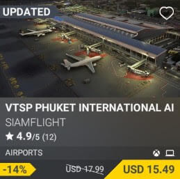 VTSP Phuket International Airport by SiamFlight. USD 17.99. Update on PC and Xbox