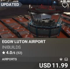 EGGW Luton Airport by inibuilds. USD 11.99. Update on PC and Xbox