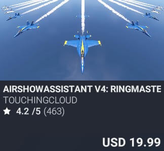 AirshowAssistant v4: Ringmaster by TouchingCloud. USD 19.99. Update on PC and Xbox