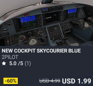 NEW COCKPIT SKYCOURIER BLUE by RmStudios. USD 4.99. New on PC and Xbox