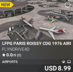 LFPG Paris Roissy CDG 1976 Airport by flyndrive4d. USD 8.99. New on PC